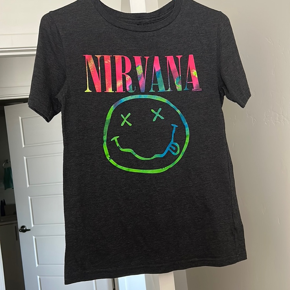 Grey Nirvana Graphic Tee Size XS Never Worn
